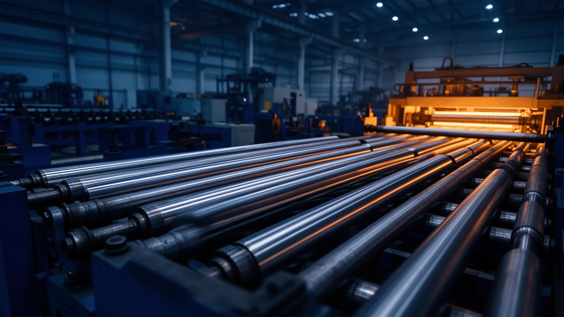 Cold-rolled precision tube manufacturing line