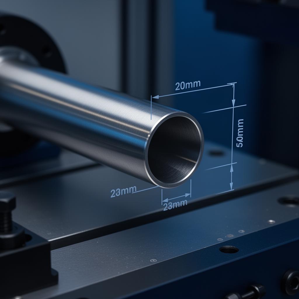 Inline quality inspection of a precision tube